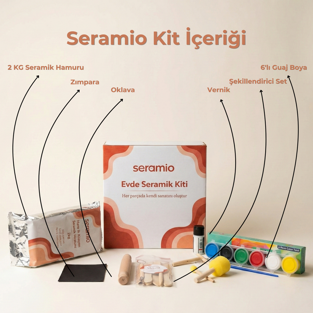 Seramio Evde Seramik Atölyesi Kiti