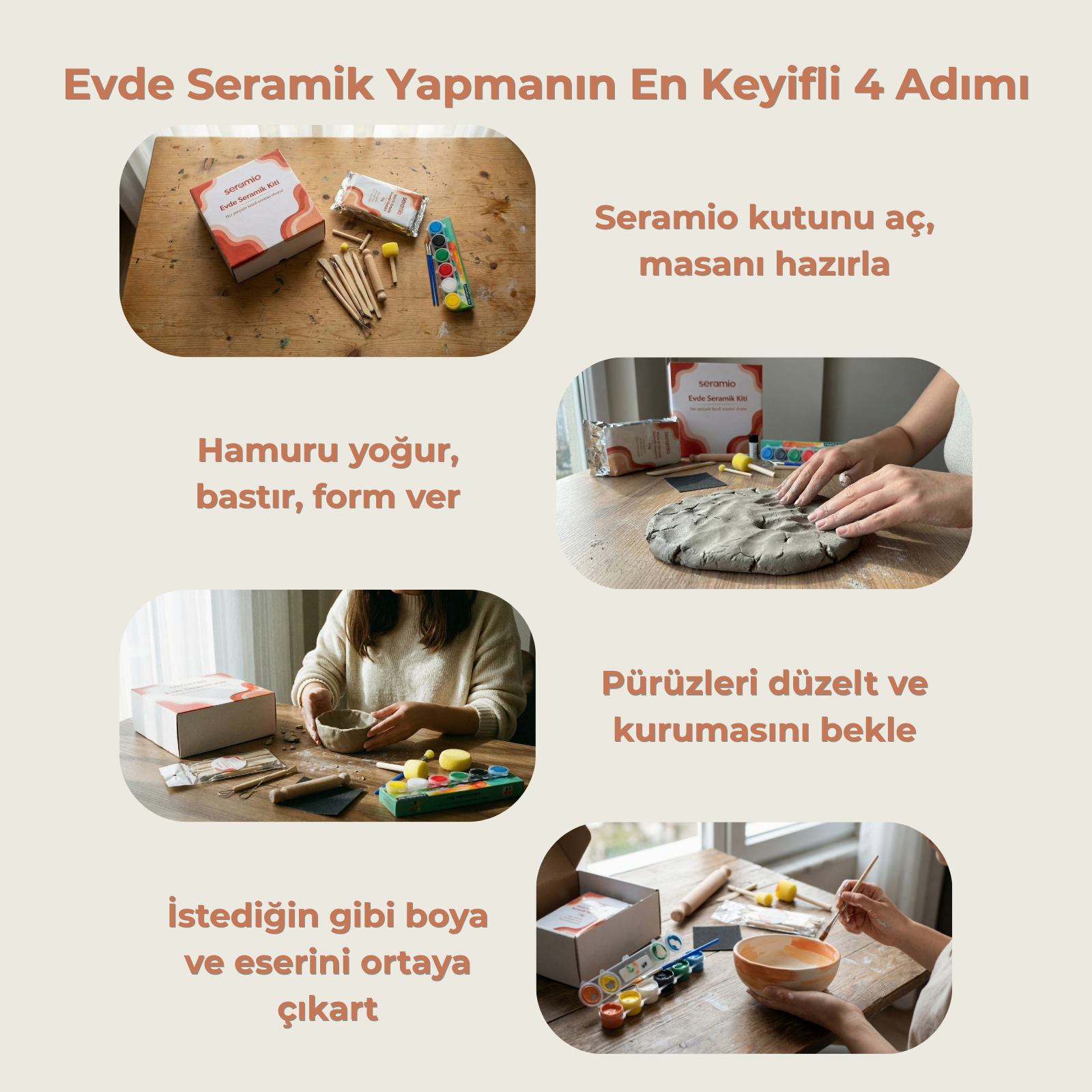 Seramio Evde Seramik Atölyesi Kiti